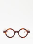 Kuboraum - S2 Round-frame Tortoiseshell-acetate Glasses - Mens - Tortoise