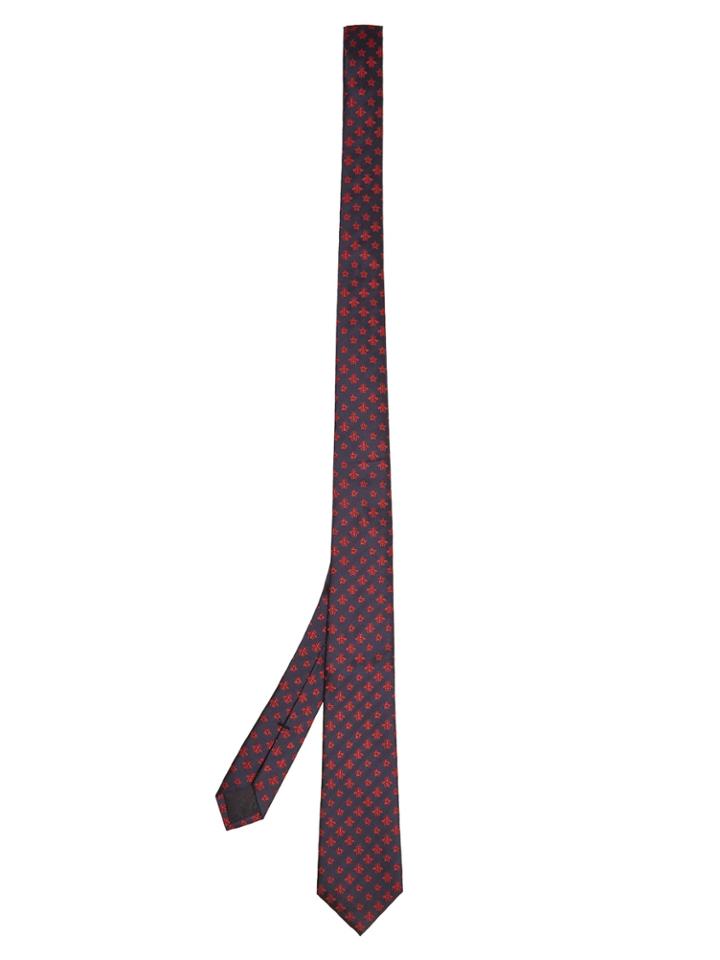 Gucci Bee And Star-embroidered Silk Tie