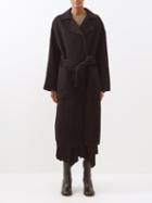 Nanushka - Alamo Double-wool Blend Coat - Womens - Black