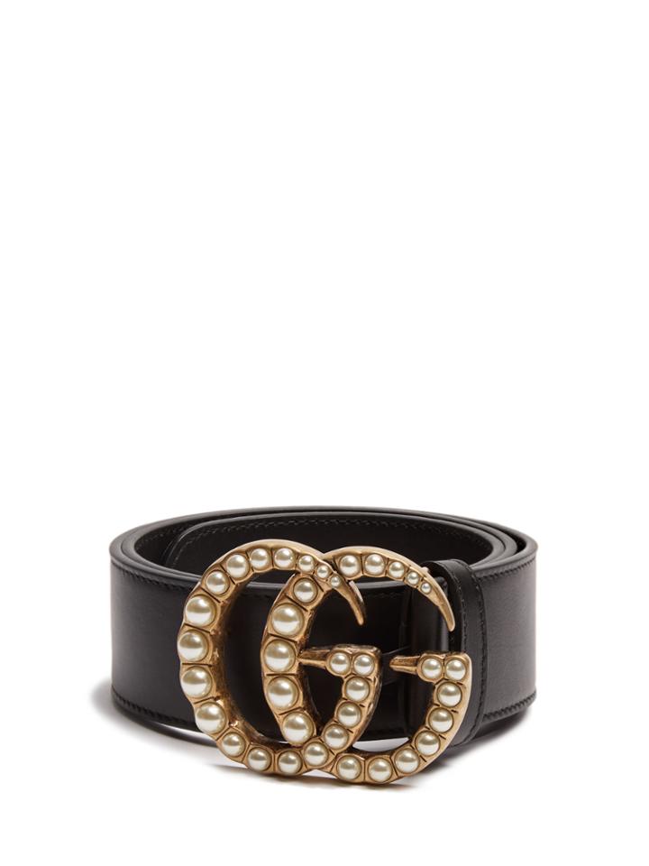 Gucci Gg-logo 4cm Leather Belt