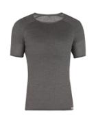 Matchesfashion.com Caf Du Cycliste - Gabrielle Wool And Silk Blend T Shirt - Mens - Grey