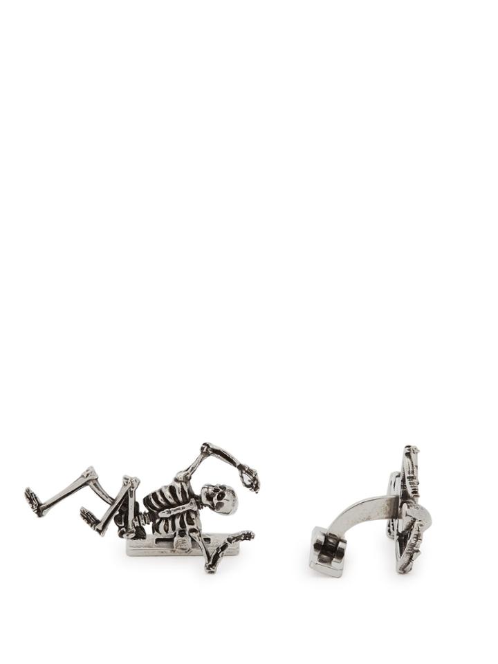 Alexander Mcqueen Dancing Skeleton Cufflinks