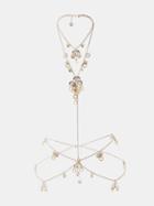 Paco Rabanne - Ring-embellished Body Chain - Womens - Gold/silver