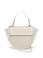 Matchesfashion.com Wandler - Hortensia Mini Leather Trimmed Cross Body Bag - Womens - White