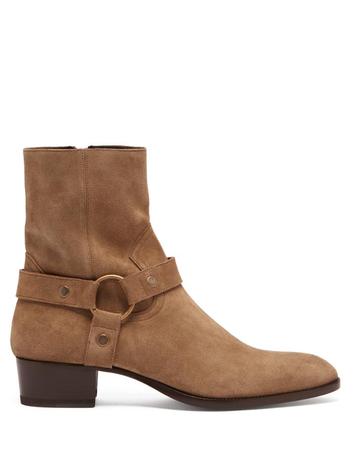 Saint Laurent Wyatt 40 Suede Boots