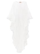 Matchesfashion.com Missoni - Contrast-edge Zigzag-knitted Kaftan - Womens - White