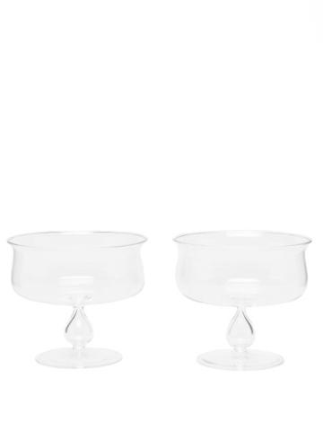 Yali Glass - Set Of Two Coupe Glasses - Clear