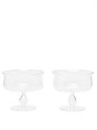 Yali Glass - Set Of Two Coupe Glasses - Clear