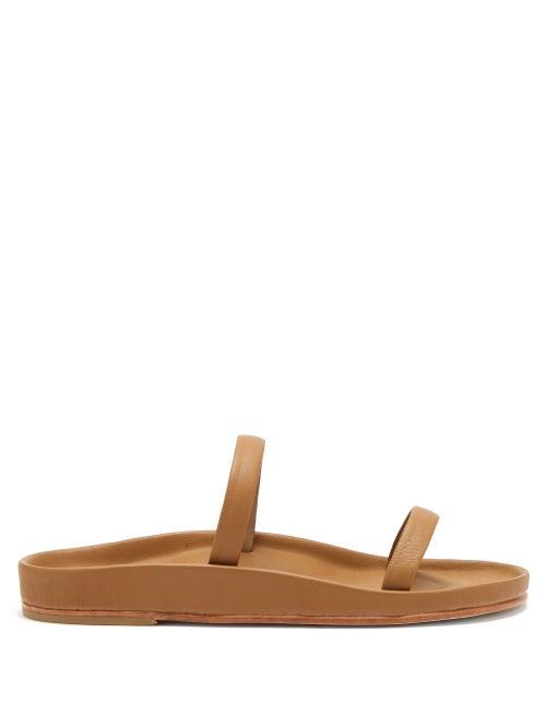 Matchesfashion.com Lauren Manoogian - Line Leather Sandals - Womens - Tan