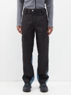 Affxwrks - Panelled Nylon Trousers - Mens - Black Blue