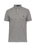 Matchesfashion.com Polo Ralph Lauren - Logo Embroidered Cotton Piqu Polo T Shirt - Mens - Grey