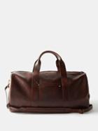 Brunello Cucinelli - Leather Holdall - Mens - Burgundy