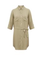 Matchesfashion.com Heidi Klein - Venice Belted Shirtdress - Womens - Khaki
