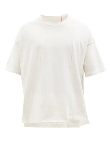 Kuro - Reconstructed Cotton-jersey T-shirt - Mens - White