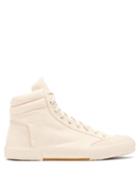 Matchesfashion.com Veja - X Lemaire High Top Cotton Canvas Trainers - Mens - Beige