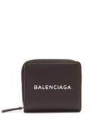 Matchesfashion.com Balenciaga - Shopping Zip Around Leather Wallet - Womens - Black White