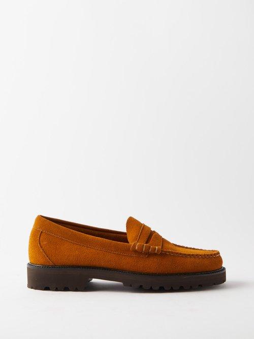 G.h. Bass & Co. - Weejuns 90s Larson Suede Loafers - Mens - Tan