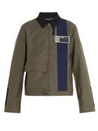 Prada Contrast Stripe Wool-mohair Blend Jacket