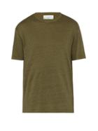 Matchesfashion.com Officine Gnrale - Cotton Jersey T Shirt - Mens - Dark Green