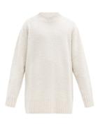 Matchesfashion.com Maison Margiela - Distressed Oversized Wool Sweater - Mens - Beige