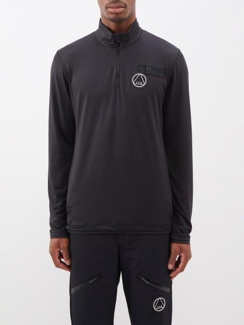 Sportalm - Quarter-zip Thermal Base-layer Top - Mens - Black