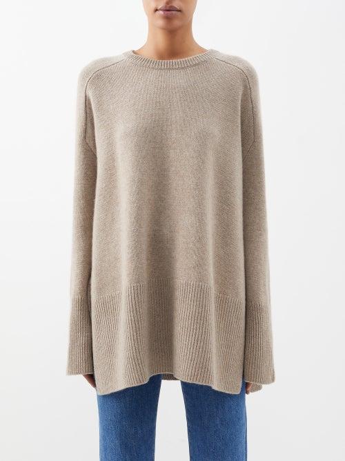 Lisa Yang - Reina Cashmere Oversized Sweater - Womens - Beige