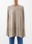 Lisa Yang - Reina Cashmere Oversized Sweater - Womens - Beige