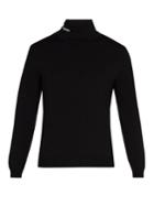 Valentino Logo Roll-neck Jersey Sweater