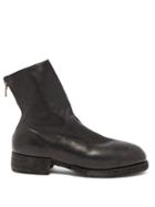 Matchesfashion.com Guidi - Back Zip Leather Ankle Boots - Mens - Black