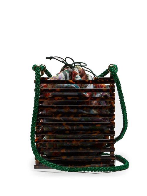 Matchesfashion.com Montunas - Vanda Acetate Box Bag - Womens - Multi