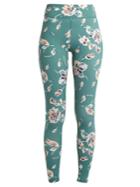 The Upside Deep Sea Floral-print Performance Leggings