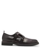 Matchesfashion.com Ann Demeulemeester - Leather Double Monk Strap Shoes - Mens - Black
