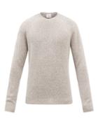 Allude - Marled-cashmere Sweater - Mens - Light Grey