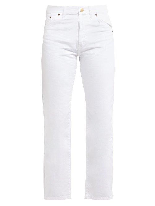 Matchesfashion.com Jacquemus - Le Jean Slim Cotton Jeans - Womens - White