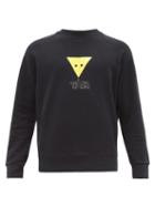 Matchesfashion.com Maison Kitsun - Triangle Fox Print Cotton Sweatshirt - Mens - Dark Grey