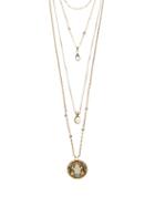 Matchesfashion.com Alexander Mcqueen - Crystal And Faux-pearl Chain Necklace - Womens - Gold