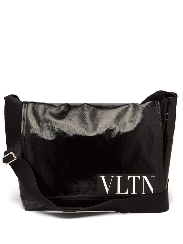 Valentino Vltn Coated-twill Messenger Bag
