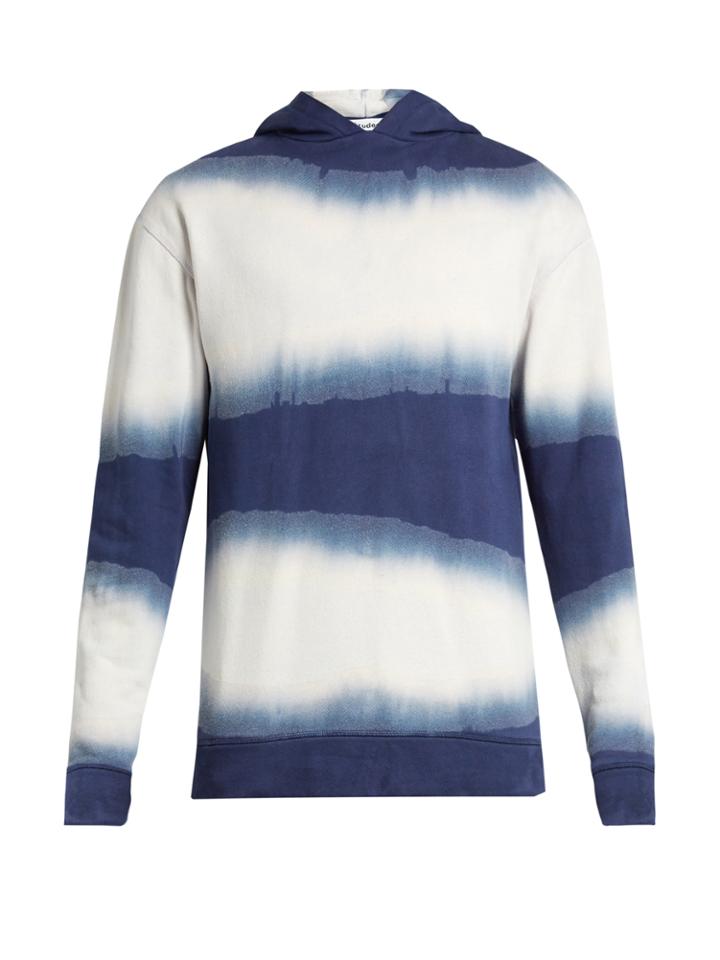 Études Factor Hood Tie Dye Hooded Cotton Sweatshirt