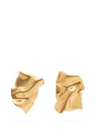 Matchesfashion.com Misho - Flow 22kt Gold Plated Stud Earrings - Womens - Gold