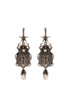 Alexander Mcqueen Embellished-beetle Earrings