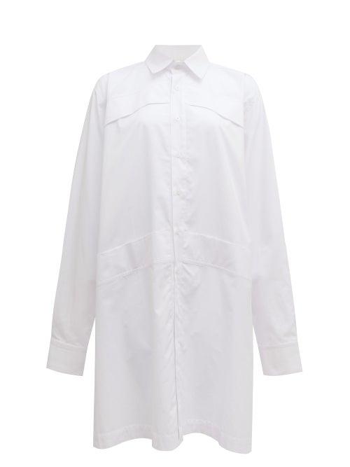 Matchesfashion.com Roni Helou - Lily Oversized Cotton-poplin Shirt - Womens - White