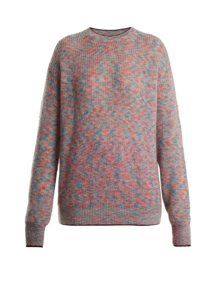 Christopher Kane Crew-neck Mohair-blend Knit Sweater