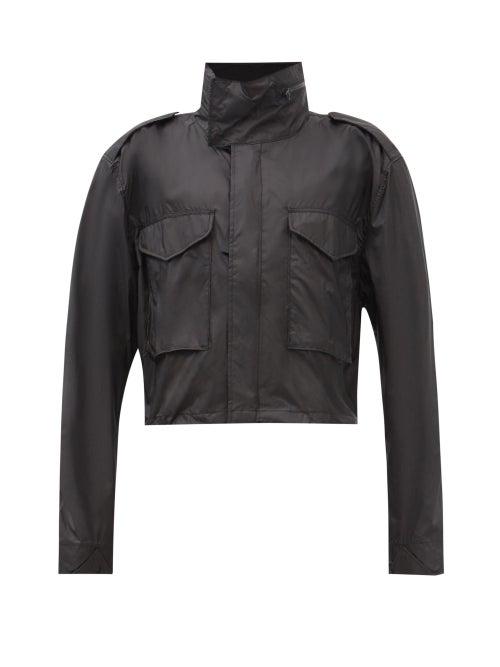 Reebok X Victoria Beckham - High-neck Flap-pocket Nylon Jacket - Womens - Black
