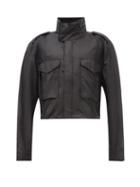 Reebok X Victoria Beckham - High-neck Flap-pocket Nylon Jacket - Womens - Black