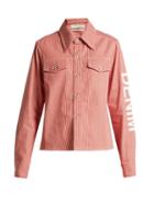 Matchesfashion.com Off-white - Quote Print Striped Shirt - Womens - Red Stripe