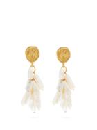 Matchesfashion.com Lizzie Fortunato - Roma Freshwater-pearl Gold-plated Drop Earrings - Womens - Pearl