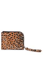 Ganni - Logo-embossed Leopard-print Leather Wallet - Womens - Leopard