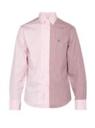 Matchesfashion.com Lanvin - Striped Cotton Poplin Shirt - Mens - Burgundy