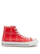 Matchesfashion.com Converse X Jw Anderson - Chuck 70 Logo Print High Top Trainers - Mens - Red Multi