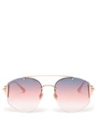 Matchesfashion.com Dior Eyewear - Diorstronger Round Frame Sunglasses - Womens - Pink